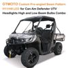 4 Side H8 H11 LED Halogen Headlight Bulbs High Low Beam For Can-Am Defender UTV