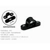 50 x 20MM Black Plastic Pvc Conduit Saddles