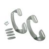 Ufixt Fits 2 X Universal Silver Plastic Fridge Freezer Door Grab Handle