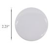 Plain white pinback button for DIY crafts - GLOSSY, standard sizing (2.25 inches) - single button