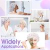 Waterproof Shower Caps, 20 Pcs Assorted Plastic Reusable Shower Caps Bathing Salon Hair Cap Elastic Band Bath Caps for Women Ladies Girls Home Spa