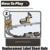 Fisher-Pric e Replacement Parts for Thomas Train - Thomas and Friends Trackmaster Monkey Palace Set ~ Replacement Label Sheet