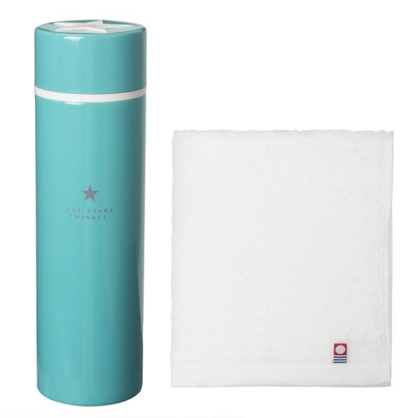 Stern Bottle & Face Towel (Aqua) SN – 1401