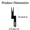 4 Pcs 2 in 1 Eyebrow Pencil Sharpener, Duckbill-Shape Eyebrow Sharpener Auxiliary Tool (Black)