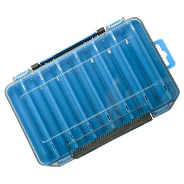 karim Double Sided Lure Worm Case Tackle Storage Box Metal Jig Shore Jigging Salt Light Jigging Sea Fishing Blue Fishing Tackle 14pcs Blue Blue (Blue)