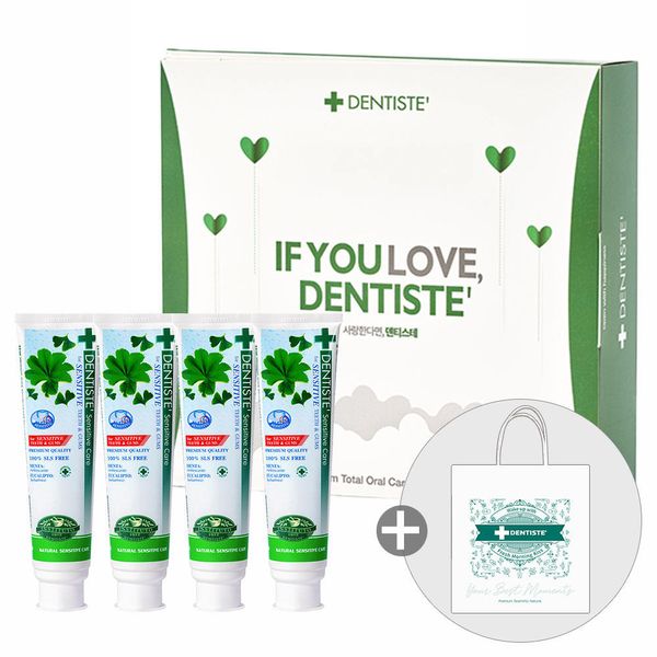 Dentiste gift set (4 Sensitive Care 160g) + Shopping Bag