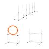 Outdoor 3 Piece Dog Pet Agility Training Equipment Backyard Starter Course Set