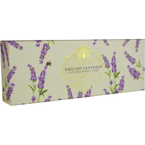 The English Soap Company Triple Gift Boxed Hand Soaps English Lavender 3 x 100g