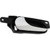 Interior Door Handle For 2006-2011 Lucerne Chrome Lever Blck Bezel Front=Rear LH