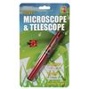 Keycraft Telescope and Microscope, Multicoloured, Optical Tool, 3 Years and Up, Pocket Sized Telescope, Microscope