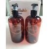 Refillable Plastic Bottles 16oz Amber 2 Per Box New Bottiful Home Shampoo Lotion
