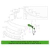 Front Driver & Passenger Side Bumper Retainer Bracket For 16-22 Chevrolet Malibu