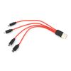 LIUZIKUN USB Splitter Cable Multi Charging Cable 4 In 1 USB Charger Cable Adapter Data Sync Charging Cable For Phone Usb Multi Charging Cable