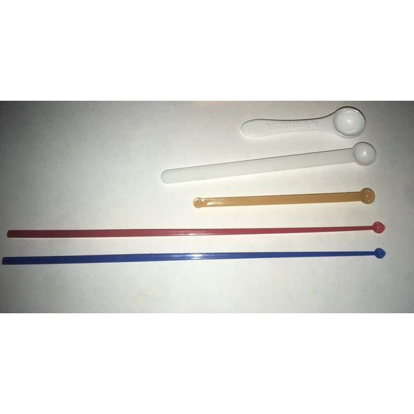 Mini Plastic Micro Scoops Variety 5 Pack 2 Milligram - 250 Mg powder measure