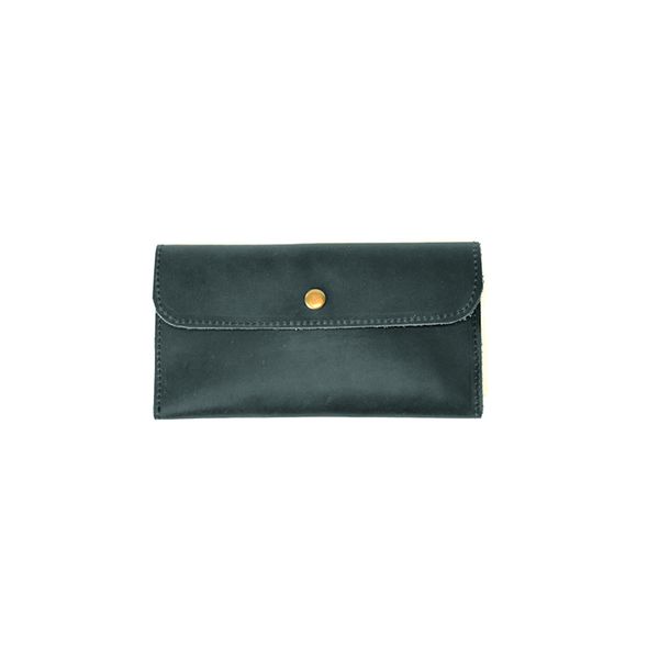 Leather Wallet in Emerald - Emerald