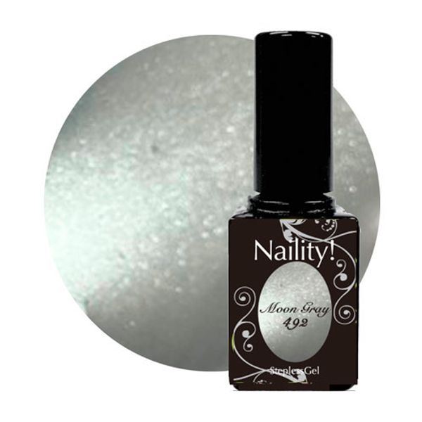 Naility! Stepless Gel 492 Moon Gray 7g Color Gel Magnet Gel Uru Mag Puru Mag Water Light Naility