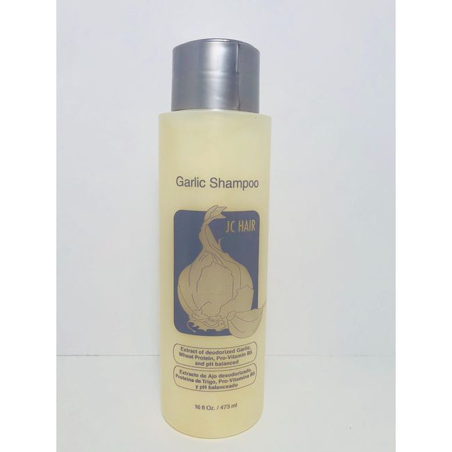 JC Hair Garlic Shampoo (16 0z) for Dry, Damaged & Color Treated Hair