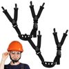 2 Pcs Universal Hard Hats - Adjustable Chin Strap, Compatible with Most Hard Hats, Lower Jaw Support