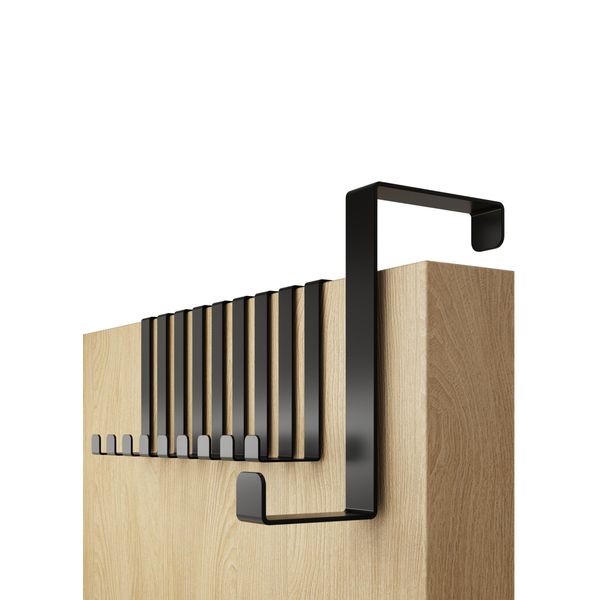 4smile Türhaken – 10er Set, schwarz – Made in Germany Haken ohne Bohren, XXL – Kleiderhaken schwarz sorgen elegant und zeitlos für Ordnung
