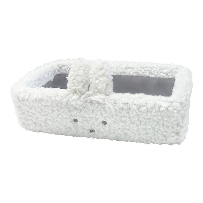 Tees Factory Miffy Fluffy Fluffy Tray Long, White, H9 x W 7.4 x D 4.3 inches (9 x 18.8 x 10.8 cm) MF-5542911WH