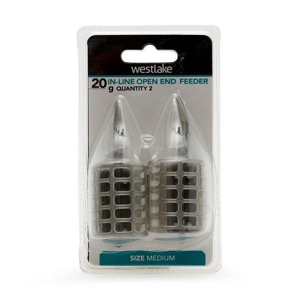Westlake 20gm Open Ended Feeder 2Pk, Silver, One Size