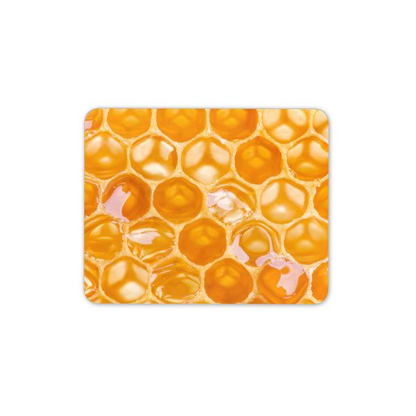 Destination Vinyl Ltd Honeycomb Closeup Gold Bees Honey Mouse Mat Pad - Pattern Computer #14335