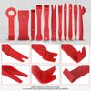 Universal Red 19 Piece Car Trim Removal Tool Kit: Panel & Scraper Tools Set for Auto Door Panel, Audio Dashboard, with Storage Bag