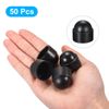 Plastic Dome Nut Protection Cap Covers M14 Nut Cover Black 50pcs