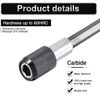 Right Angle Drill Adapter Flexible EXTENSION Bits 1/4" Hex Shank Hard Extensions