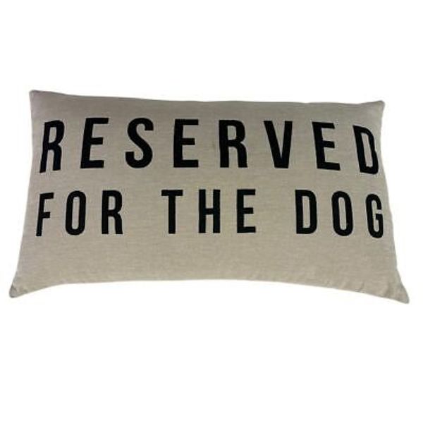 Decorative Throw Pillow Natural Linen Pet Lover Home Decor