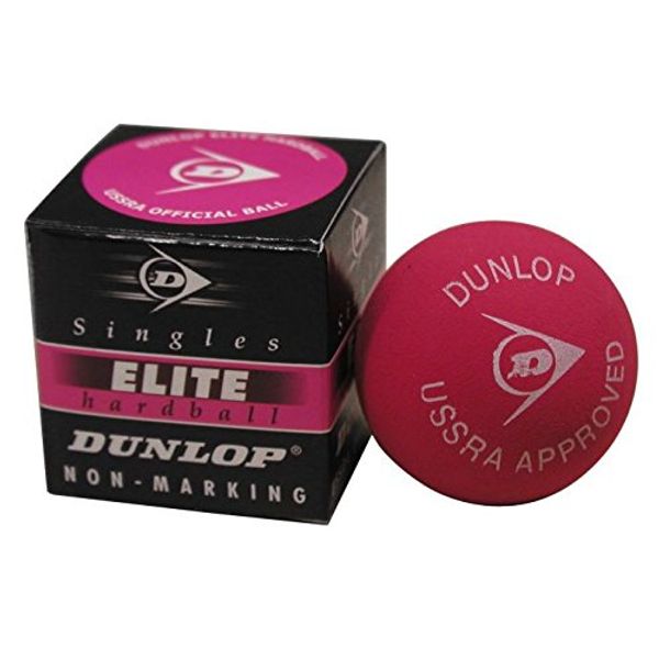 Dunlop Elite Singles (Hard Ball) Squash Ball (1-Ball)