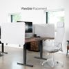VIVO Gray Clamp-on/Screw-on 71" x 24" Desktop Privacy Panel System (2 Panels)