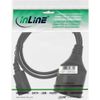 InLine® Power cable, C14 plug to Schutzkontakt female, black, H05VV-F 3Gx0.75mm², 1m 1 item