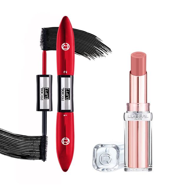 L’Oréal Paris Pro XXL Lift Çift Taraflı Maskara + Glow Paradise Balm-in-Lipstick - Işıltı Veren 112 Pastel Exaltation Makyaj Seti