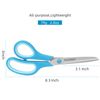 KUONIIY Scissors 8 Inch Soft Comfort-Grip Handles Sharp Blades, 3/Pack