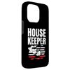 iPhone 15 Pro Housekeeping House Keeper Uniforms US Flag Housekeeper Case