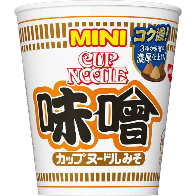 Nissin Foods Cup Noodle, Miso, Mini, 1.4 oz (41 g) x 15 Packs