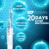 Purean Teeth Whitening Kit with LED Light – 2 Syringes of 5ml Professional 35% Carbamide Peroxide Tooth Whitener Gel – Bright White Smile Set with Mouth Tray