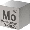 Molybdenum Metal Element Cube - Laser Engraved Density Set for Periodic Table Collection - (1 inch)