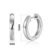 Philip Jones Silver Plated Hoop Earrings