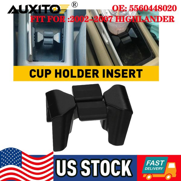 For 02-07 TOYOTA Highlander Center Console Cup Holder Insert Divider 5560448020