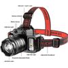 Hands-Free Sensor Headlamp with Red/Blue Safety Lights 1500mAh 40H Runtime 