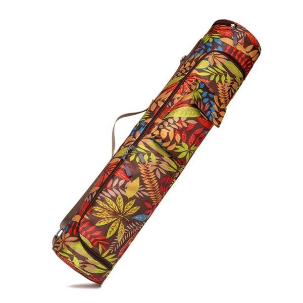 Colorful Yoga Mat Bag Fitness Gym Pilates Fitness Yoga Bag Floral Geometric, Flower 1