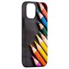 iPhone 15 Colored Pencils Pattern Teacher Design スマホケース
