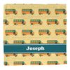 Personalized School Bus Washcloth