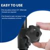 ZIUZI 1/4-20 Thread Knob Nut, 12 Pack 1/4 Star Shape Hand Tighten Clamping Knobs Black Screw-On Nuts