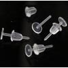 LIKENNY Secret Earrings, Resin Transparent Earrings, Accessories, Parts, Hypoallergenic, Perfect for Holding Pierced Holes (Set of 20)