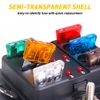 220Pcs Car Assorted Auto Fuse Replacement regular fuses size blade ATO ATC ATM