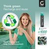 CELLONIC, Battery remote controllers compatible with Sky Q (1000mAh, 3.0V) 2x