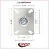 Regency 600CSW415 U-Boat Utility Cart Caster Replacement Set - Service Caster